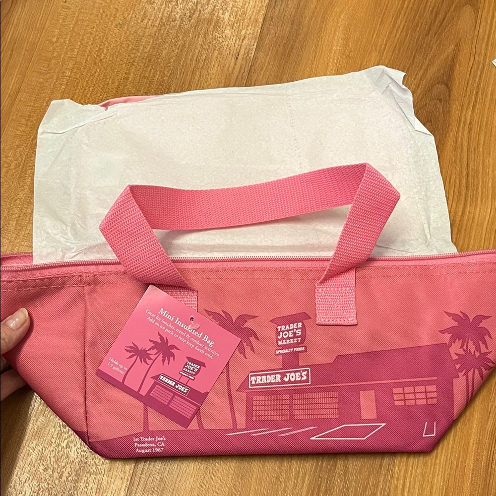 Trader Joe's Pink Tote Bag